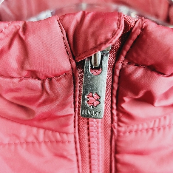 Lucky Brand Boy's Hooded Puffer Vest Sweatshirt Sleeves Jacket Twofer Combo NWT - Picture 10 of 16